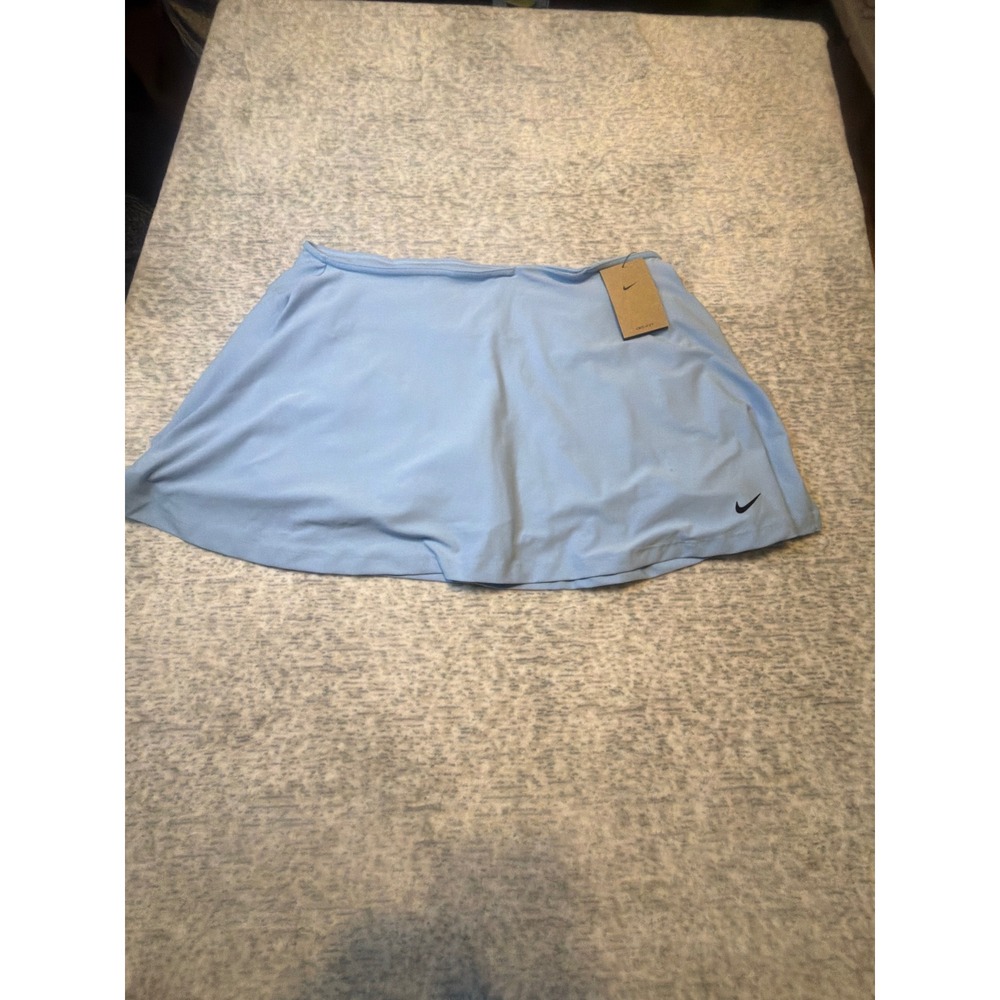 Nike Womens Golf Skirt XL Light‎ Blue Dri Fit Athletic Tennis Skort FZ6314 NWT